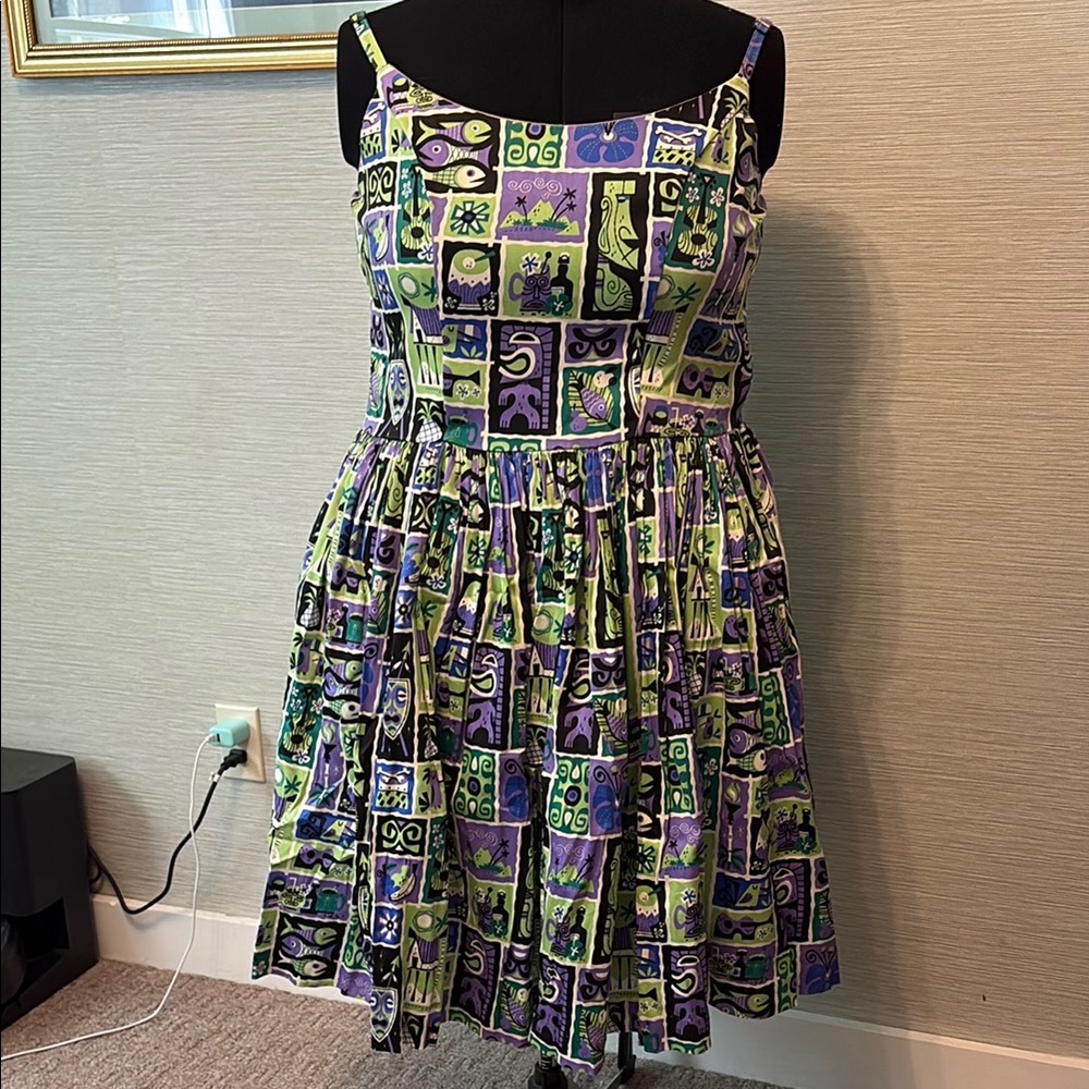 PUG Jenny Dress in Tiki Tiles print